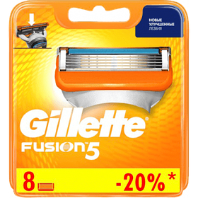 Змінні касети леза Gillette Fusion 8 шт. (Оригінал, США)