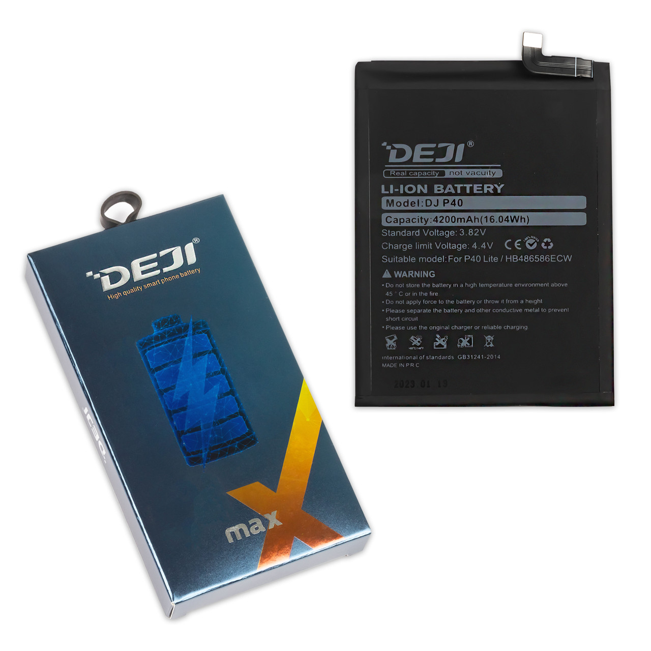 АКБ HUAWEI HB486586ECW P40 Lite/Mate 30/Honor V30/Nova 6 SE/Nova 7i DEJI (4200 mAh)