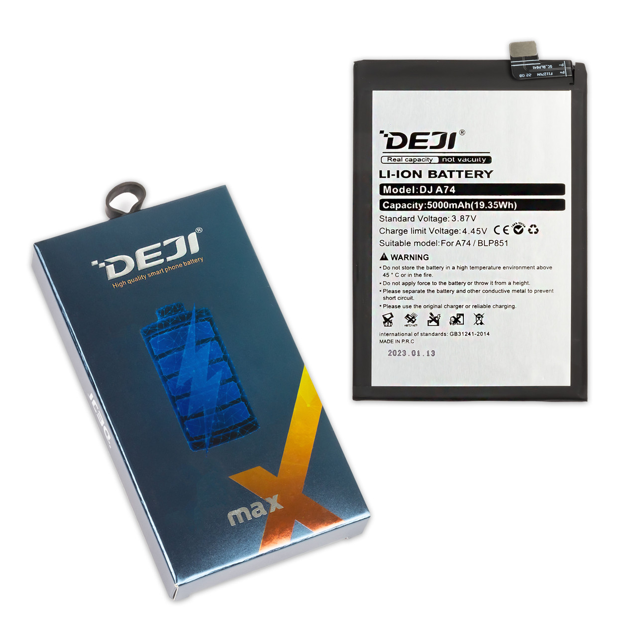 АКБ OPPO BLP851 A74/A95 (4G) DEJI (5000 mAh)