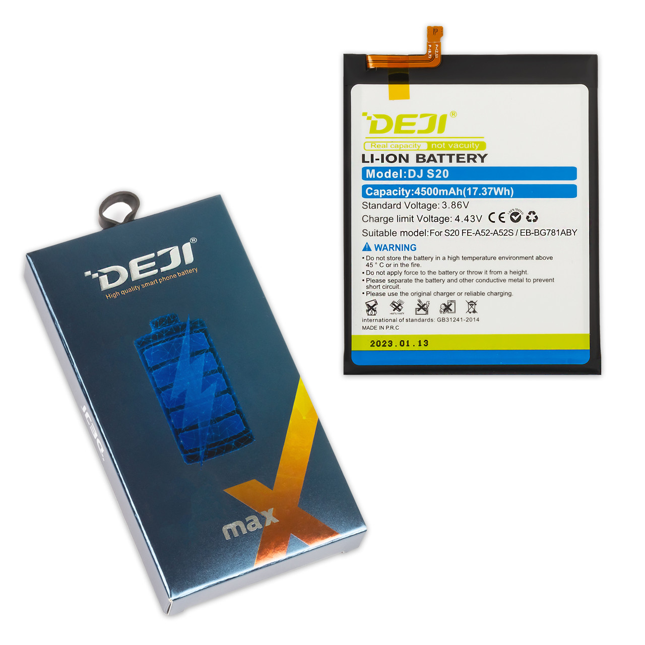 АКБ SAMSUNG A525/G780 A52 (4G)/S20 FE (EB-BG781ABY) DEJI (4500 mAh)