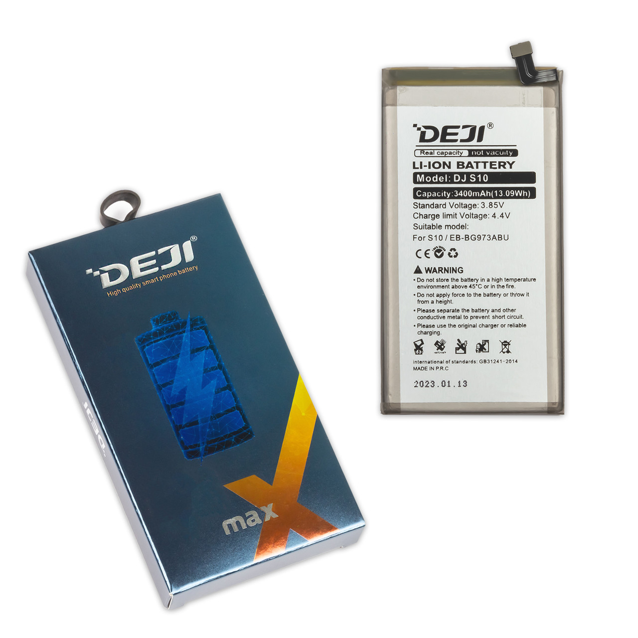 АКБ SAMSUNG G973 S10 (EB-BG973ABU) DEJI (3400 mAh)