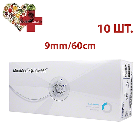Катетери для інсулінової помпи Quick-Set Medtronic ММТ-397 9/60 10 штук, фото 1