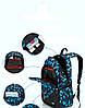 Рюкзак чорний із синіми трикутниками, фото 5