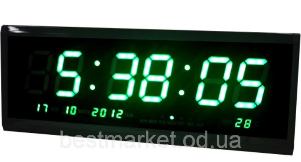 Електронні годинники з будильником Elite EL-4819 Green