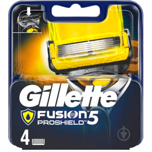 Змінні касети леза Gillette Fusion Proshield 4 шт (Оригінал, Німеччина)