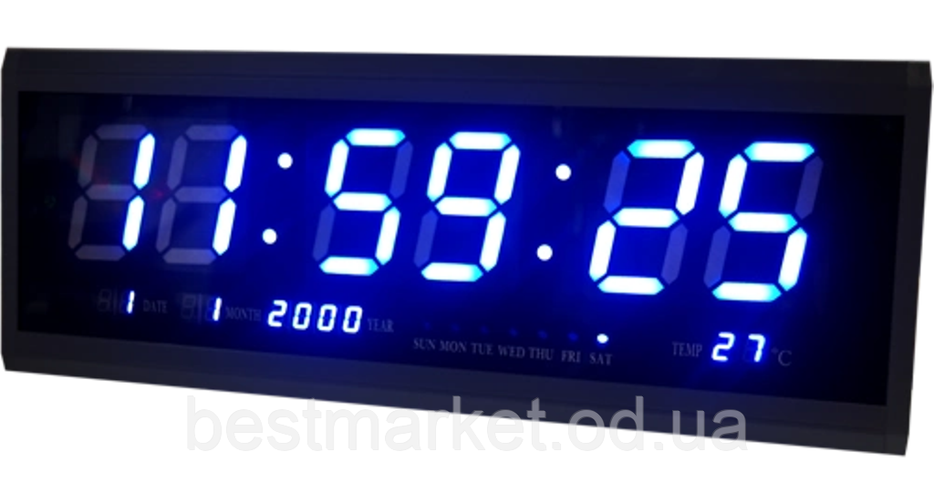 Електронні годинники з будильником Elite EL-4819 Blue