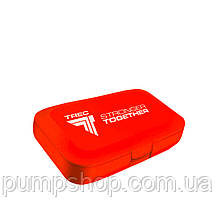 Таблетниця Trec Nutrition Stronger Together Pill-box (червона/чорна), фото 2