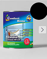 Емаль алкідна чорна ПФ-115 “Comfort Home” 0,9кг