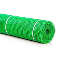 Сетка пластмассовая, ячейка квадрат 13х13мм, рулон 1.0 х 20 метров (зеленая)