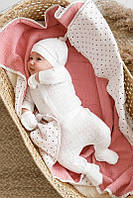 Детский костюм для новорожденного на выписку 5 предметов боди ползунки шапочка пинетки царапки 56 62 см
