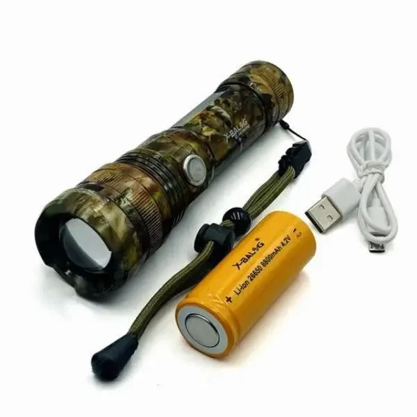 Ліхтар поліцейський micro USB Bailong 1х18650 BL-P512M-P50, фото 1