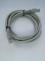 Сетевой кабель патч-корд САТ-5е 3м серый