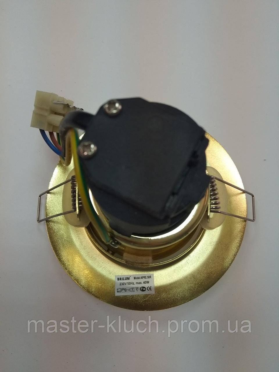 Точечный светильник поворотный BRILUM APRE-63R античная латунь - фото 9 - id-p1823757769