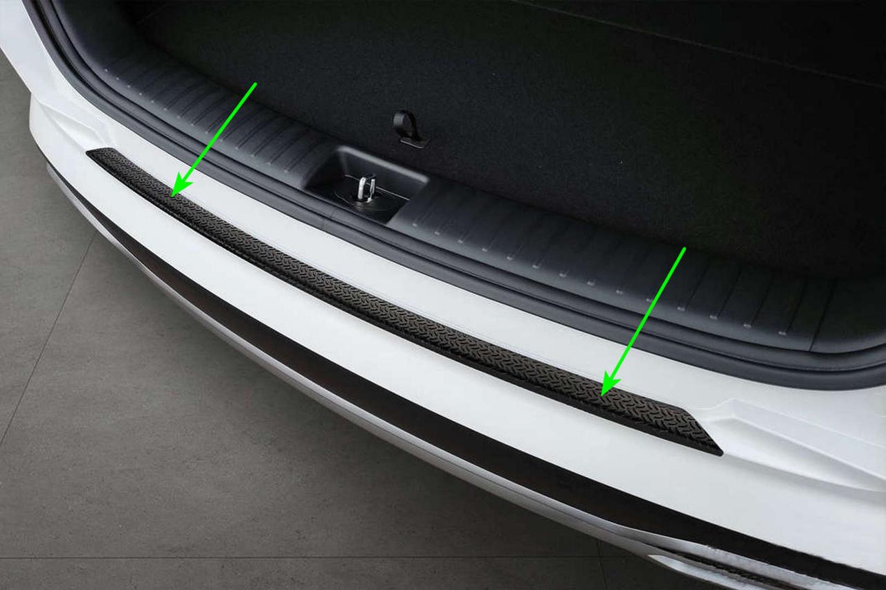 Защитная накладка на задний бампер для KIA Sorento IV 2020+ /Black Mat Alu/, фото 7