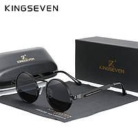 Поляризаційні сонцезахисні окуляри для чоловіків і жінок KINGSEVEN N7579 Black Gray