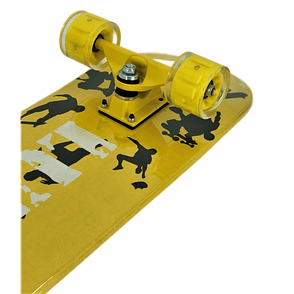 Скейтборд з підсвічуванням 3108-F протиковзке покриття 4 кольори 78х20 см скейтборд з дерева, фото 2