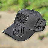 Бейсболка військова 5.11 Tactical black "Чорний Хрест", фото 6