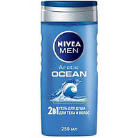 Гель для душа Nivea Men 2 в 1 Arctic Ocean Для тела и волос с морской солью 250мл