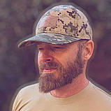 Бейсболка тактична з налобним шевроном ріп-стоп піксель ММ14, фото 8
