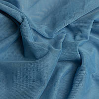 Ткань стрейч-сетка Китай бирюза голубая