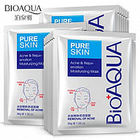 Тканевая маска для лица очищающая Анти Акне BIOAQUA Pure Skin (1шт)