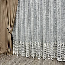 Шикарний фатиновий тюль для залу, спальні №121918 на відріз, фото 4