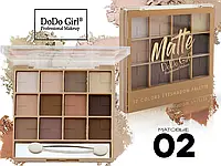 Палетка 12 матовых теней для век DoDo Girl Matte Eyeshadow №02