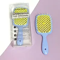Расческа для волос Superbrush Plus Hollow Comb Синя-Жёлтая