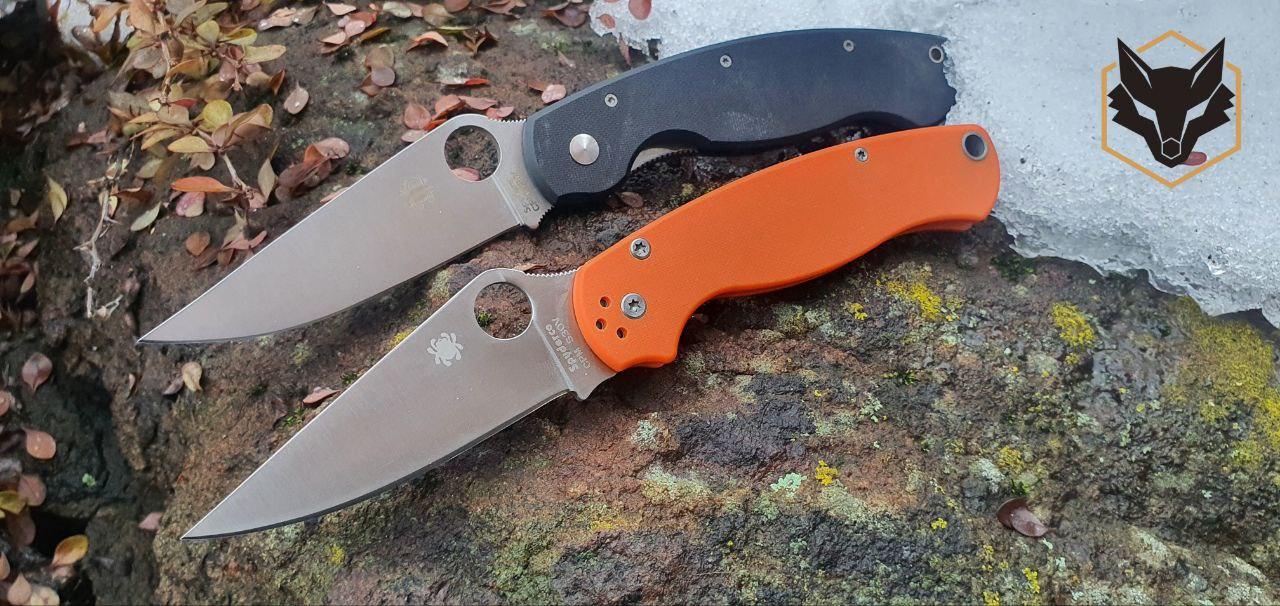 Складний ніж Spyderco А11 репліка рукоятка чорна, оранж