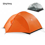 Намет чотиримісний 3F UL GEAR QingKong 4 210T 3 season orange, фото 3