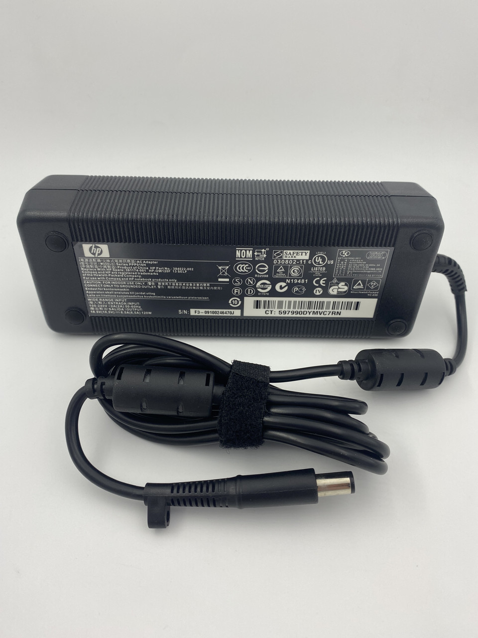 Блок живлення для ноутбука HP, роз'єм 7.4*5.0 pin, 18.5 V, 6.5 A, 120 W, чорний, без кабелю, ORIG, фото 1