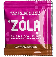 ZOLA Фарба для брів з колагеном Eyebrow Tint With Collagen 5 ml 02 Warm Brown