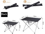 Стол складной Naturehike L 750*500*520 мм NH20JJ020 Black, фото 4