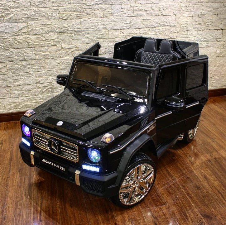 Детский одноместный электромобиль джип Bambi Mercedes Benz M 3567EBLRS-2(4WD) черный автопокраска в чехле ** - фото 4 - id-p1376851512