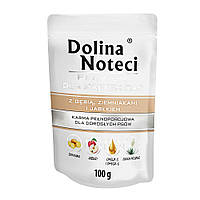 Влажный корм для собак маленьких пород Dolina Noteci Premium с гусем, картофелем и яблоком 100 г