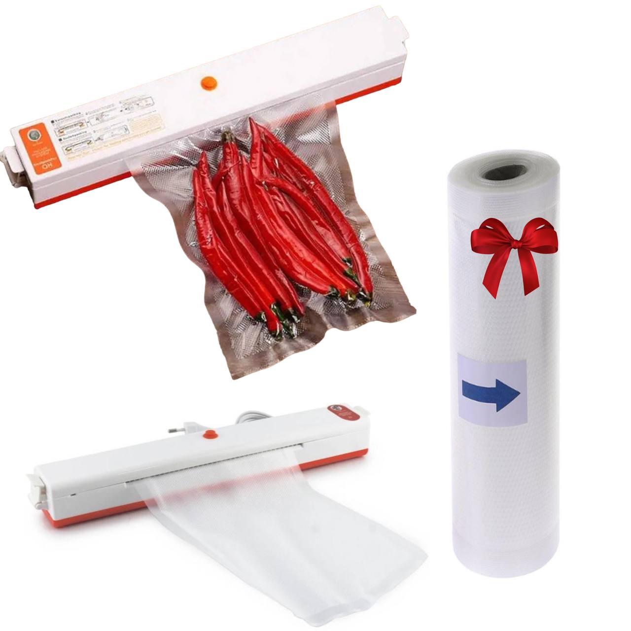 Вакууматор для їжі Keep Freshness BT 01 + Подарунок Пакети вакуумні 15 м / Домашній вакуумний пакувальник, фото 1