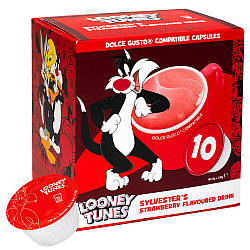 УЦІНКА! ЛЕГКА ДЕФОРМАЦІЯ ! Напій в капсулах Dolce Gusto Looney Tunes Sylvester's Stawberry Flavoured Drink 10 капсул