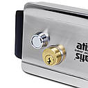 Електромеханічний замок ATIS Lock Ch з хромованого металу для внутрішнього встановлення, фото 2