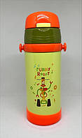 Термос дитячий з трубочкою робот