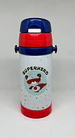 Термос дитячий з трубочкою superhero panda