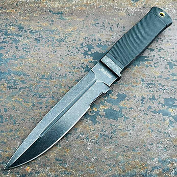 Ніж бойовий Лазутчик, армійський ніж, цілісний клинок, нековзна ручка, фото 1