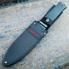 Ніж бойовий Лазутчик, армійський ніж, цілісний клинок, нековзна ручка, фото 4