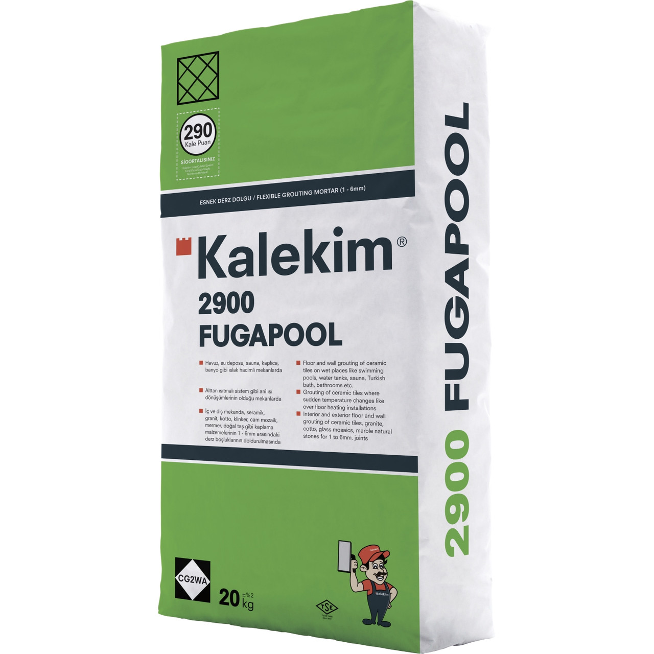 Kalekim Затирка для швов Kalekim Fugapool 2900 (20 кг) - фото 1 - id-p1823841740
