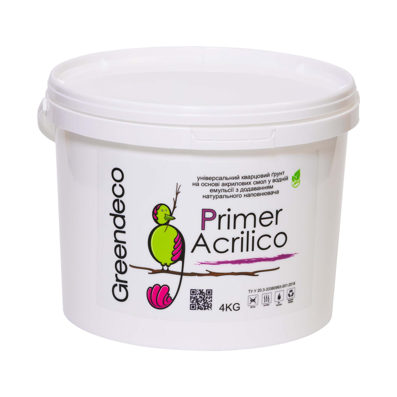 Primer Acrilico - мелкий кварцевый грунт на основе акриловых смол в водной эмульсии. Greendeco - фото 1 - id-p1430621833
