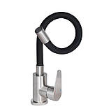 Смеситель для кухни Lidz Vida 015F3 с гибким изливом (k35) LDVID015F3BLA43358 Black, фото 3