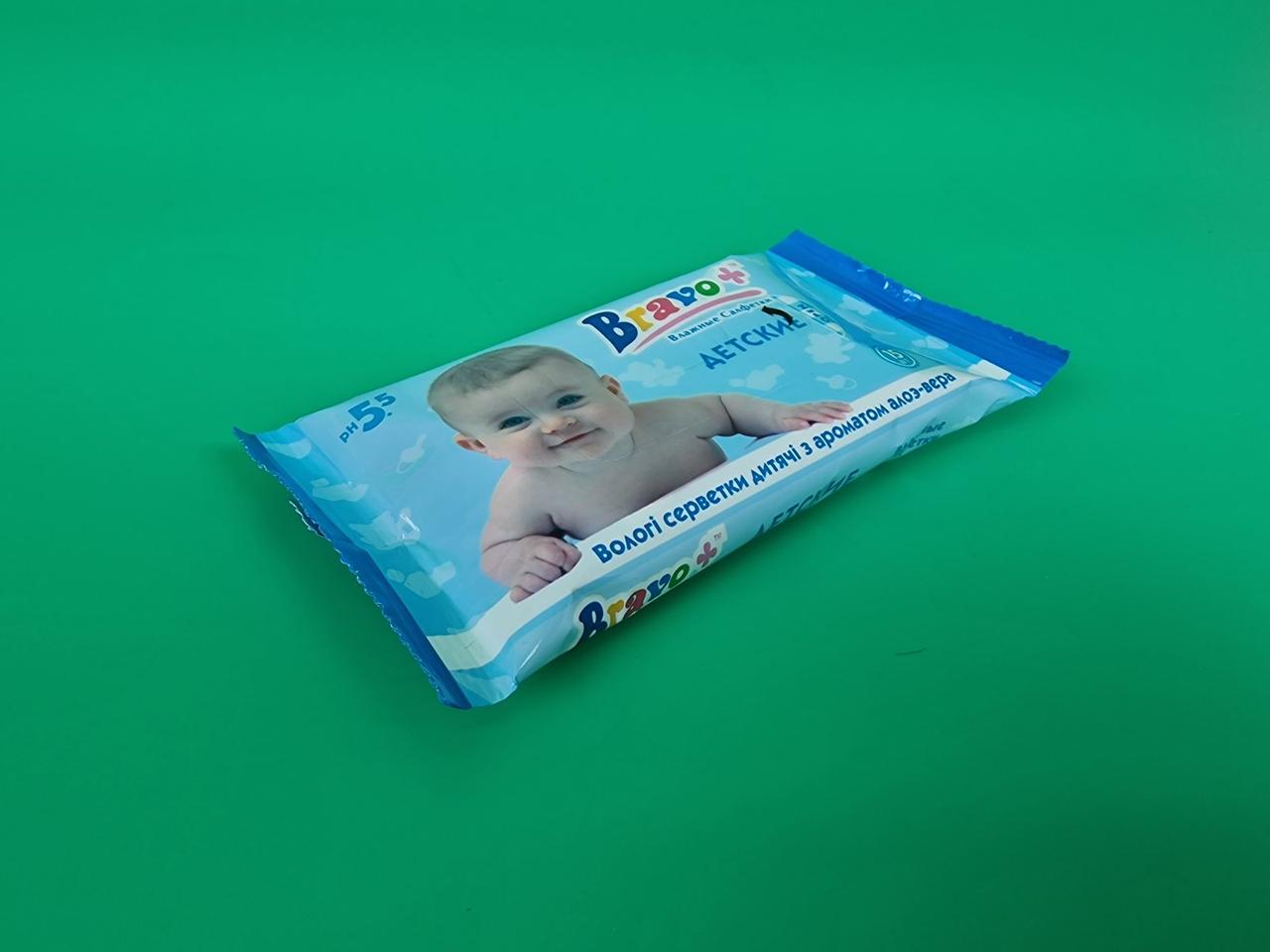 Влажная Салфетка 15 Шт Bravo "Детская Алоэ" (1 Пачка) — в Категории ...