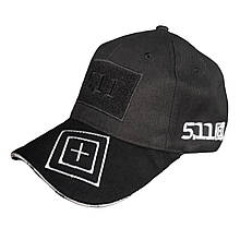 Бейсболка 5.11 Tactical чорна "+"