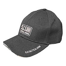 Бейсболка 5.11 Tactical чорна "Удача супроводжує сильних"