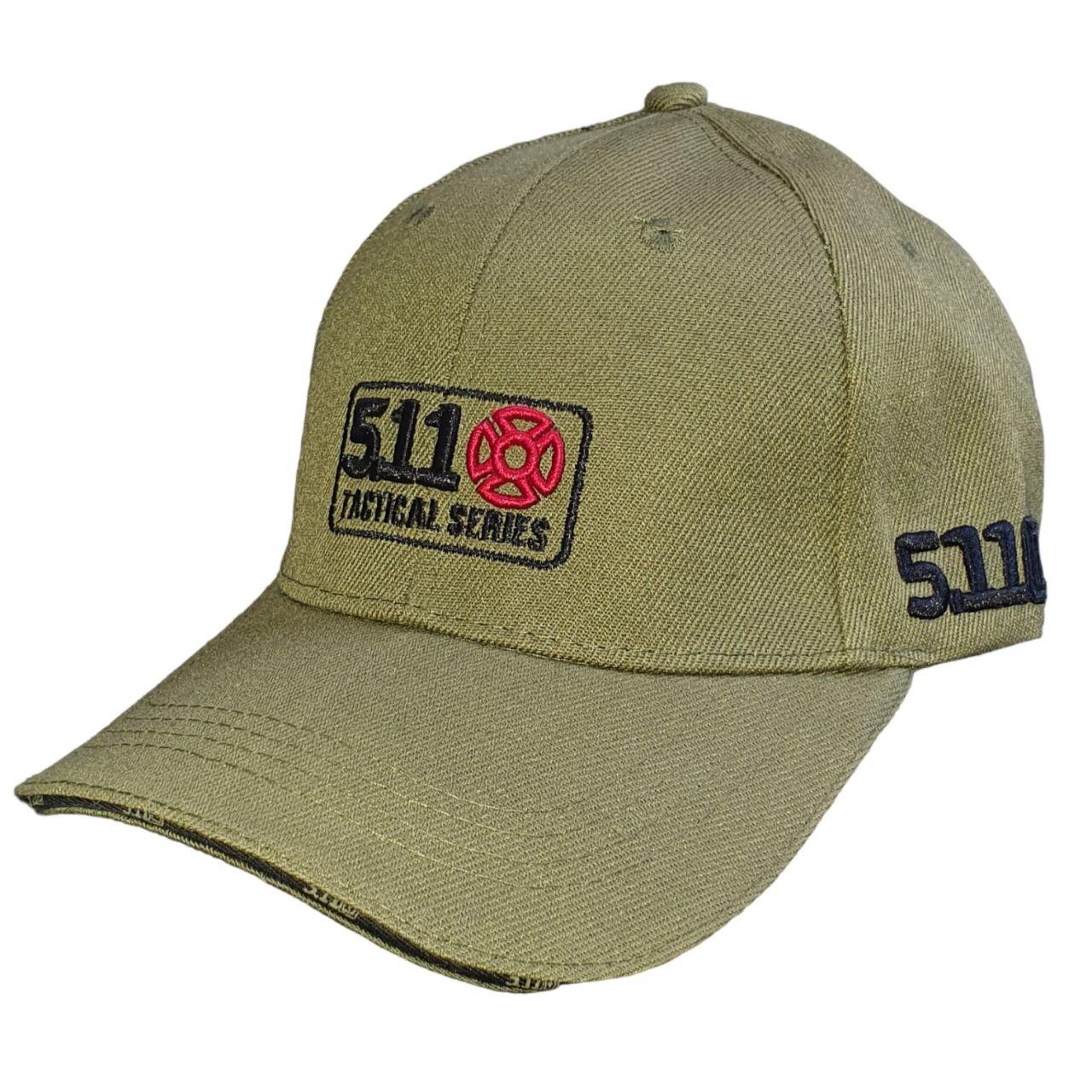 Бейсболка 5.11 Tactical олива "Червоний Хрест"