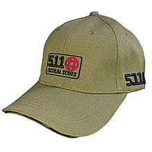 Бейсболка 5.11 Tactical олива "Червоний Хрест"